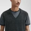 Débardeurs pour homme en chenille à blocs de couleurs