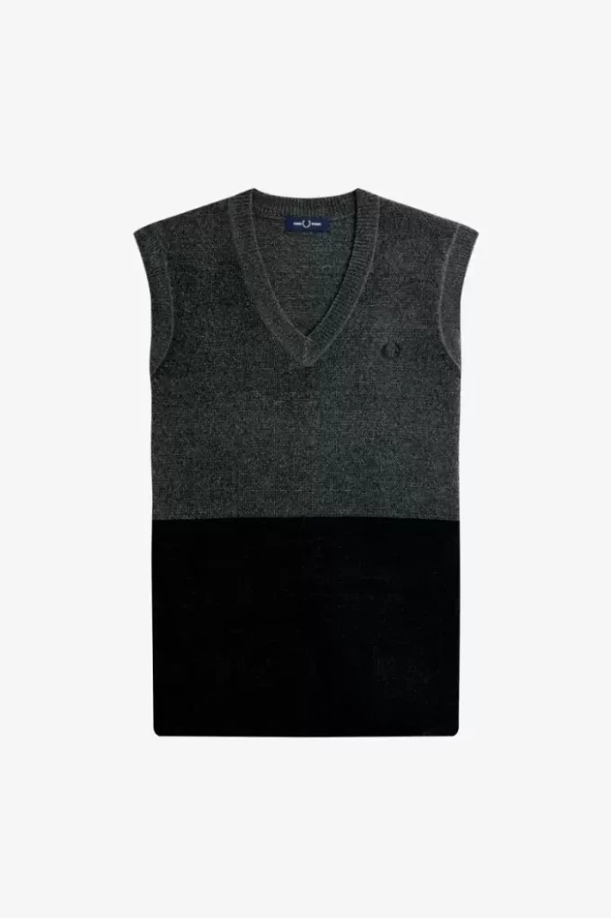 Débardeurs pour homme en chenille à blocs de couleurs
