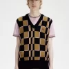 Débardeurs pour hommes à damier Glitch