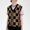 Débardeurs pour hommes à damier Glitch