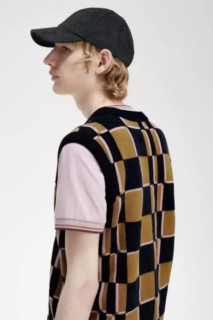 Débardeurs pour hommes à damier Glitch