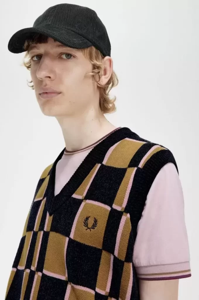 Débardeurs pour hommes à damier Glitch