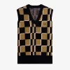 Débardeurs pour hommes à damier Glitch