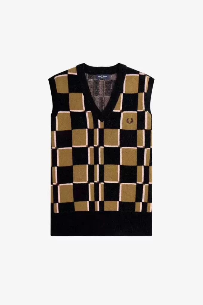 Débardeurs pour hommes à damier Glitch