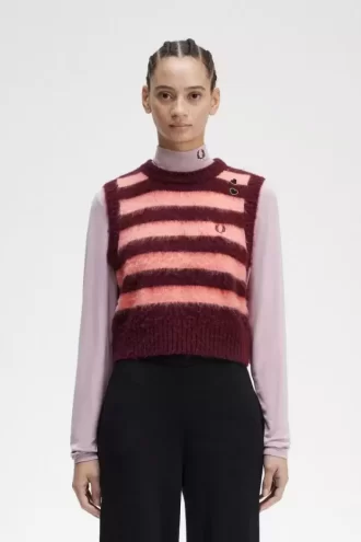 Débardeurs rayés en tricot pour femmes