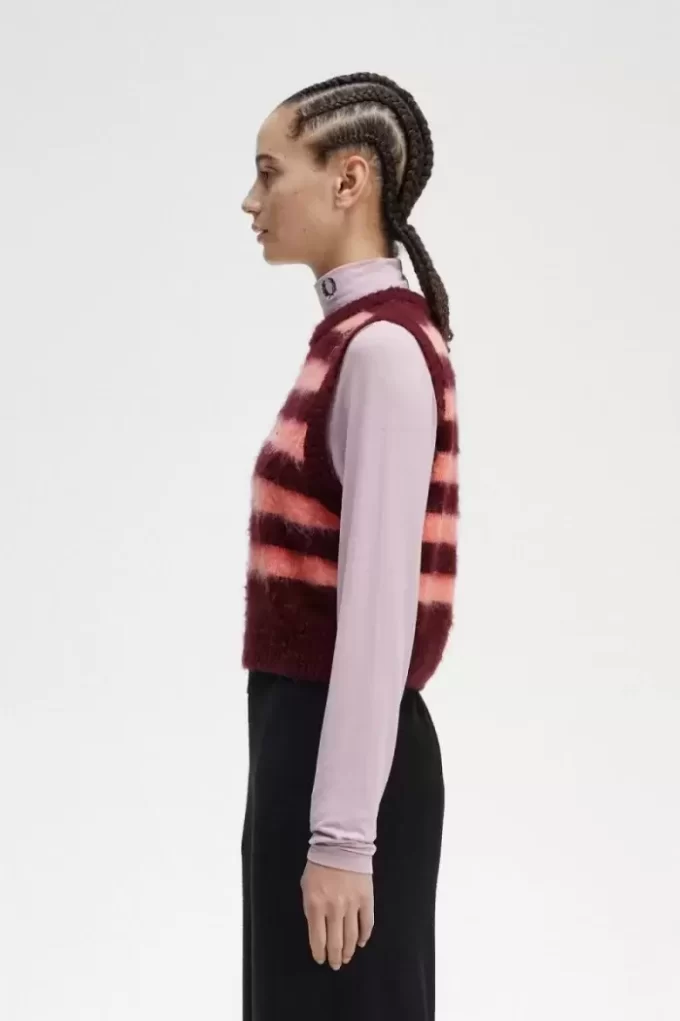 Débardeurs rayés en tricot pour femmes