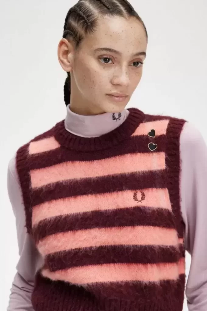 Débardeurs rayés en tricot pour femmes