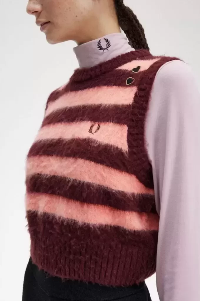 Débardeurs rayés en tricot pour femmes