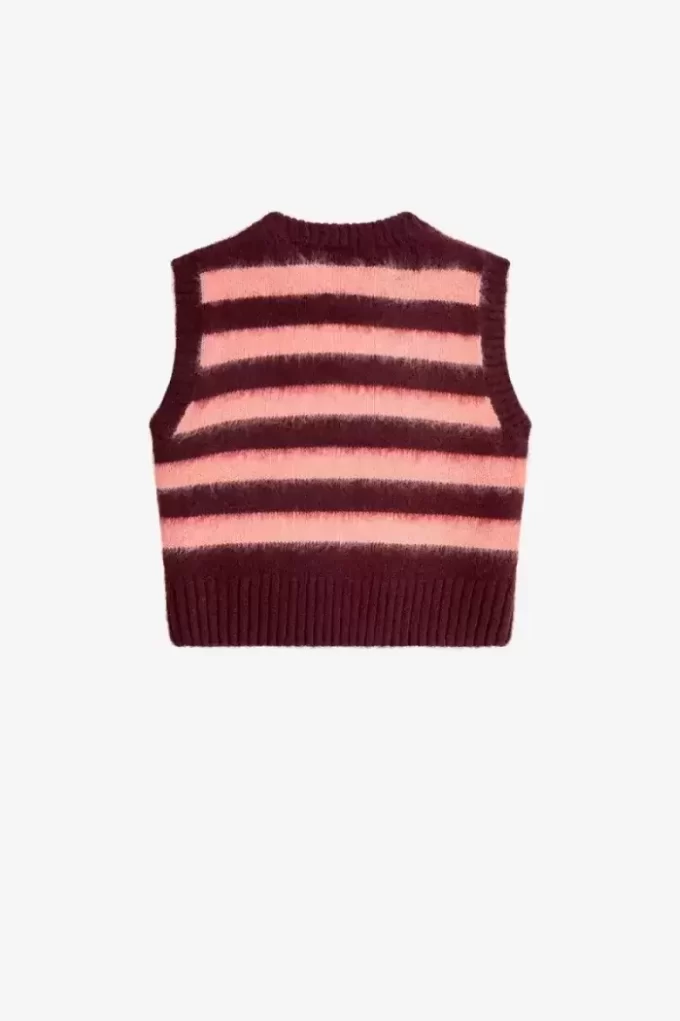 Débardeurs rayés en tricot pour femmes