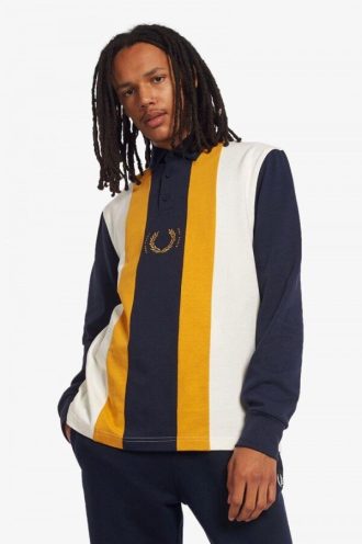 Maillots de rugby rayés à manches longues