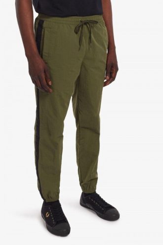 Pantalon à bandes ton sur ton