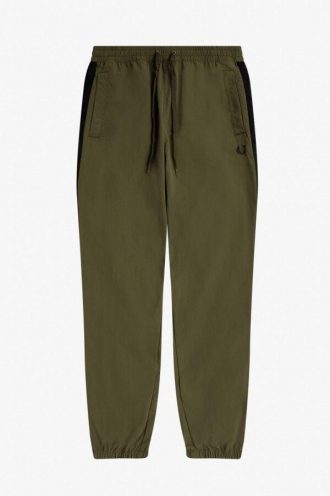 Pantalon à bandes ton sur ton