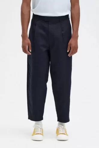 Pantalon court en lin mélangé pour homme