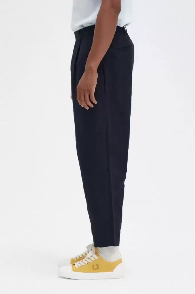 Pantalon court en lin mélangé pour homme