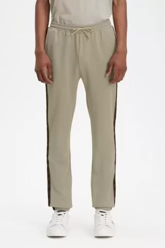 Pantalon de survêtement à bande contrastante pour homme