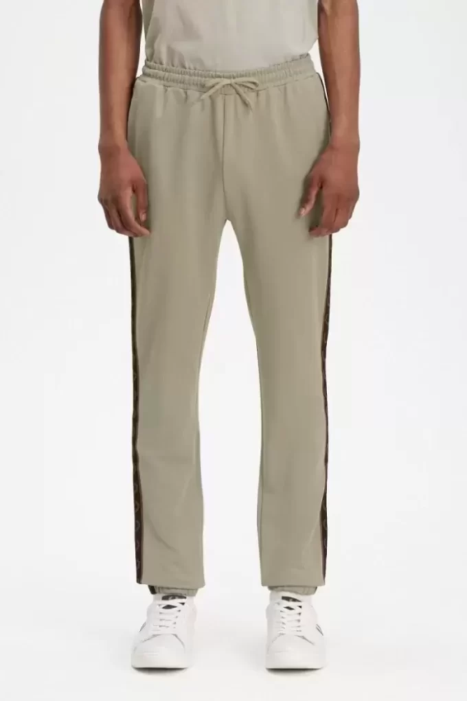 Pantalon de survêtement à bande contrastante pour homme