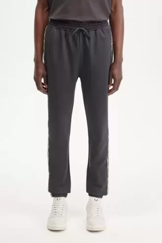 Pantalon de survêtement à bande contrastante pour homme