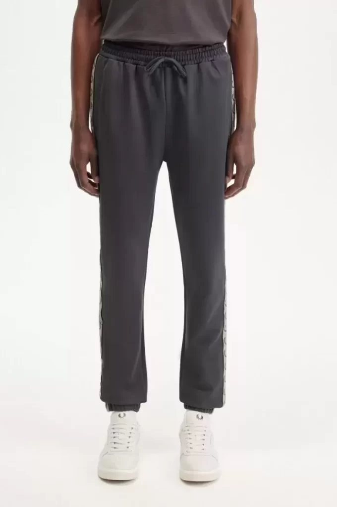 Pantalon de survêtement à bande contrastante pour homme