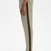 Pantalon de survêtement à bande contrastante pour homme