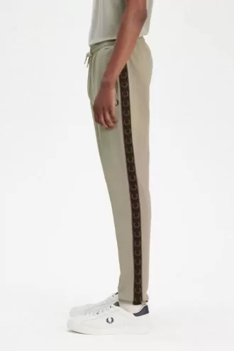 Pantalon de survêtement à bande contrastante pour homme