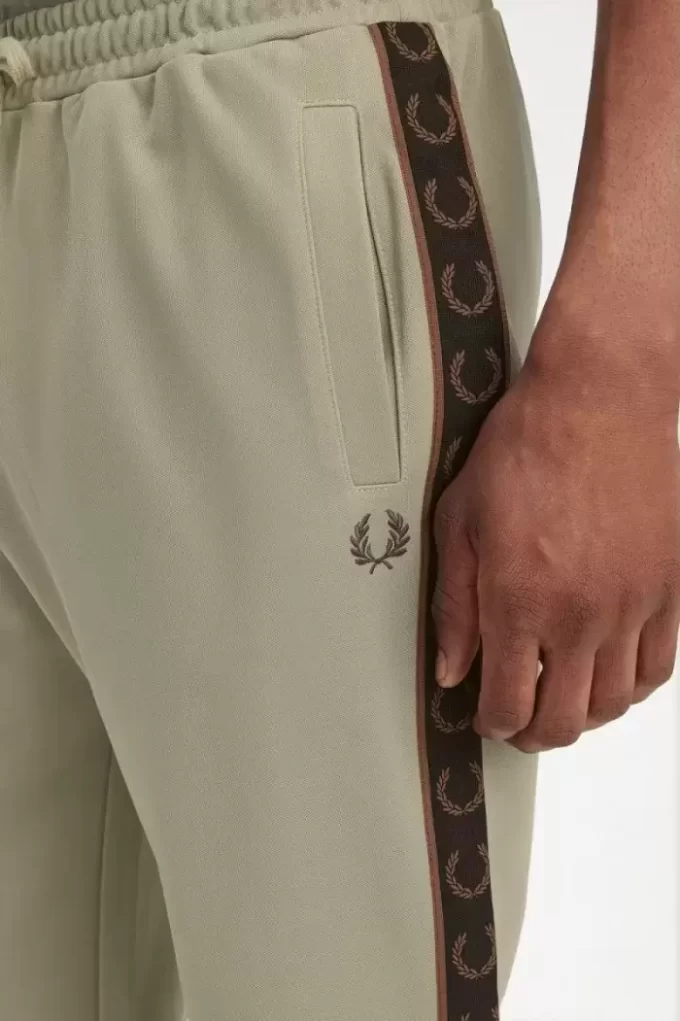 Pantalon de survêtement à bande contrastante pour homme