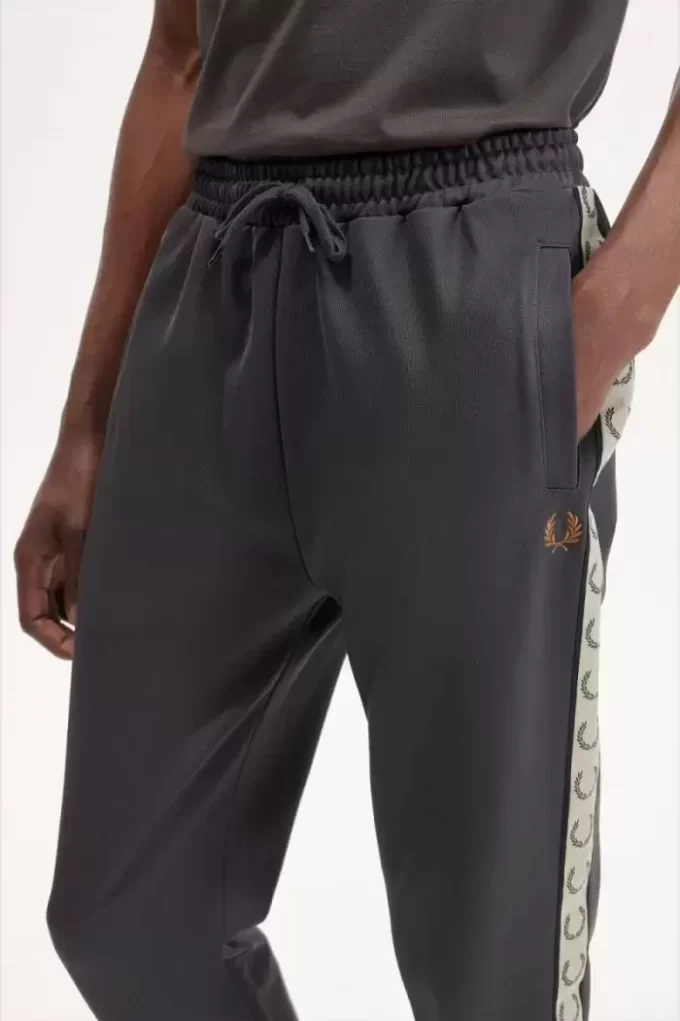 Pantalon de survêtement à bande contrastante pour homme