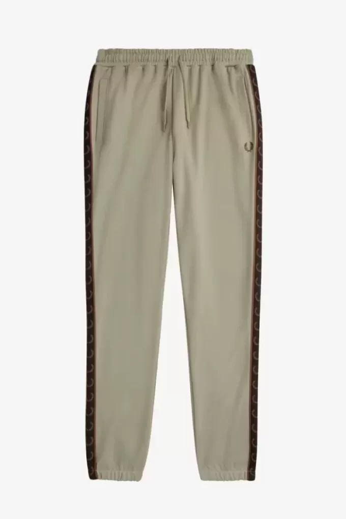 Pantalon de survêtement à bande contrastante pour homme