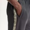 Pantalon de survêtement à bande contrastante pour homme