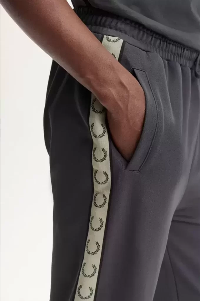 Pantalon de survêtement à bande contrastante pour homme