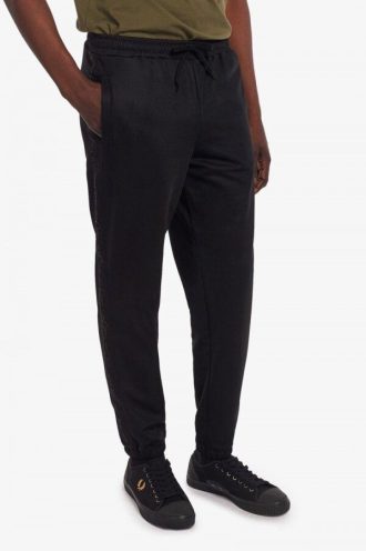 Pantalon de survêtement à bande ton sur ton