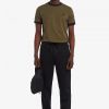 Pantalon de survêtement à bande ton sur ton