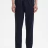 Pantalon de survêtement tricoté à bandes pour homme