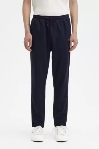 Pantalon de survêtement tricoté à bandes pour homme
