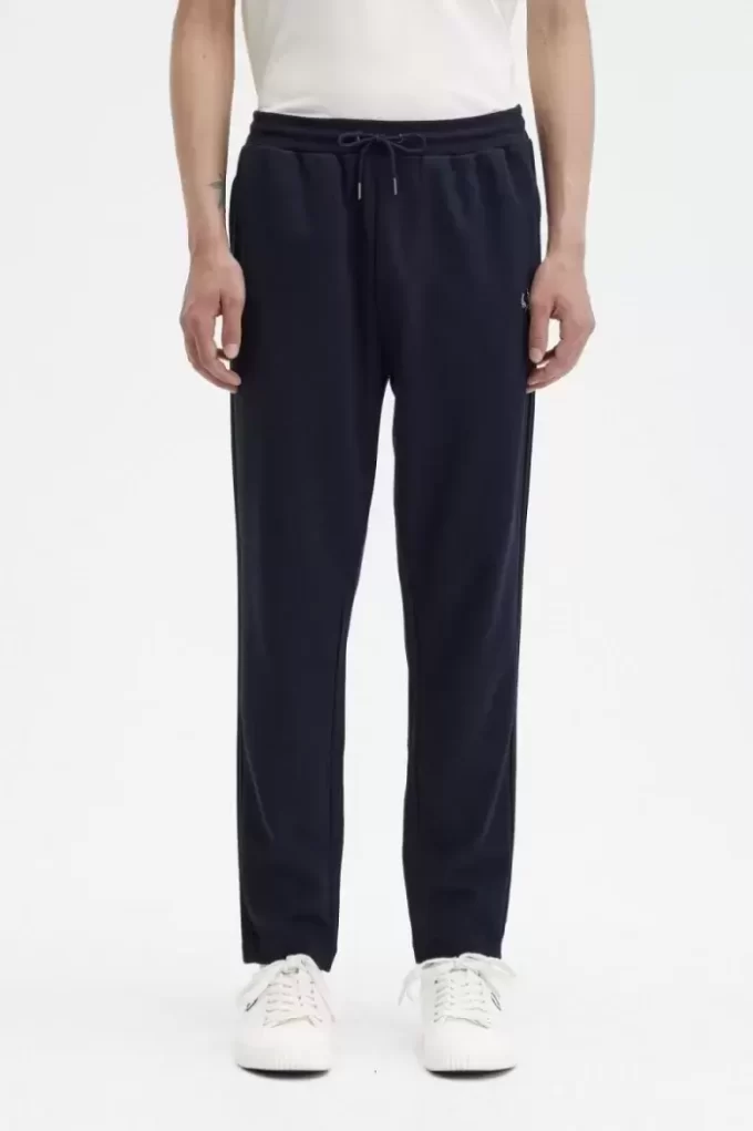 Pantalon de survêtement tricoté à bandes pour homme