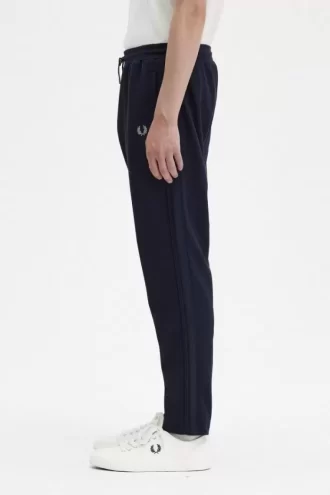 Pantalon de survêtement tricoté à bandes pour homme