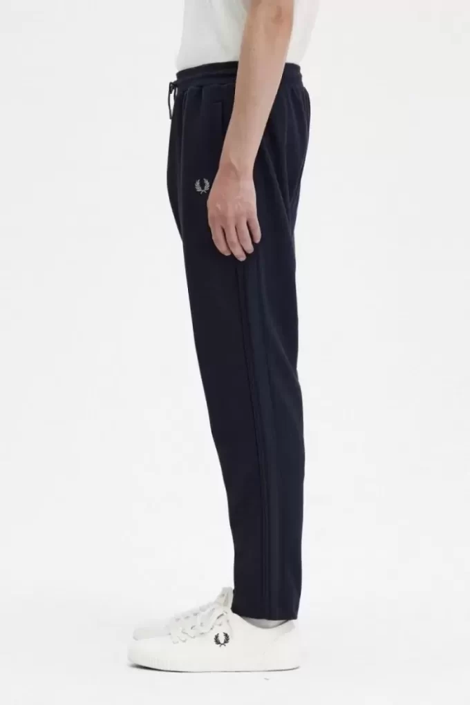 Pantalon de survêtement tricoté à bandes pour homme