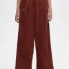 Pantalon en velours côtelé pour femme