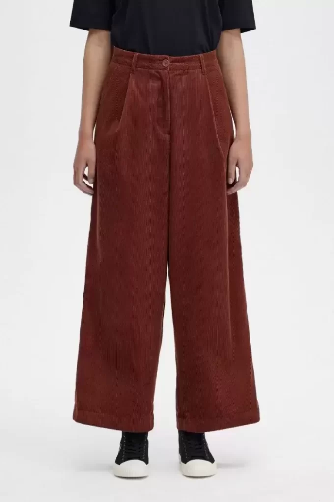 Pantalon en velours côtelé pour femme