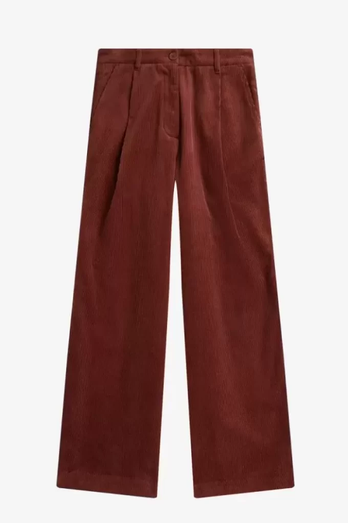 Pantalon en velours côtelé pour femme