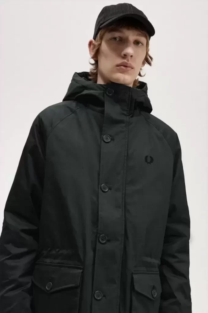Parka courte pour homme avec tuba
