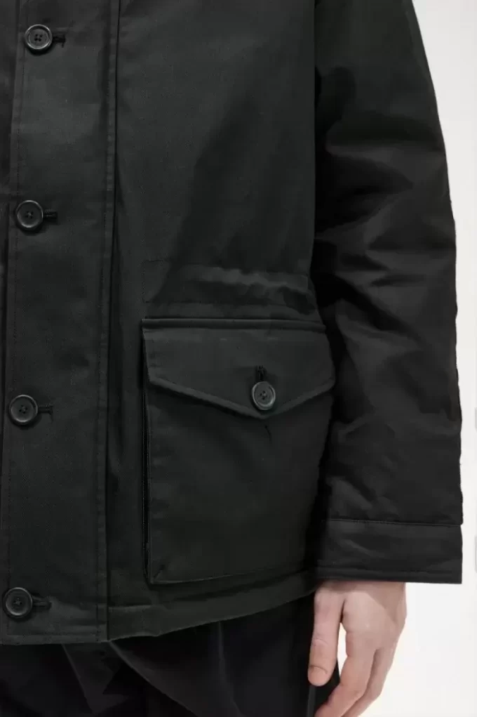 Parka courte pour homme avec tuba