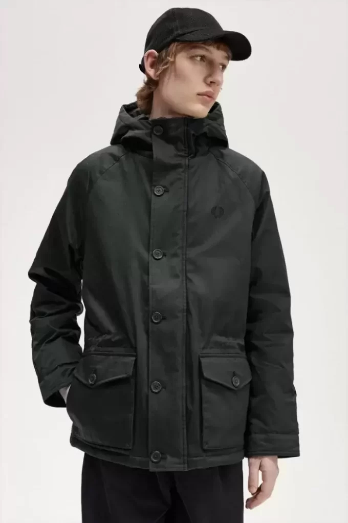 Parka courte pour homme avec tuba