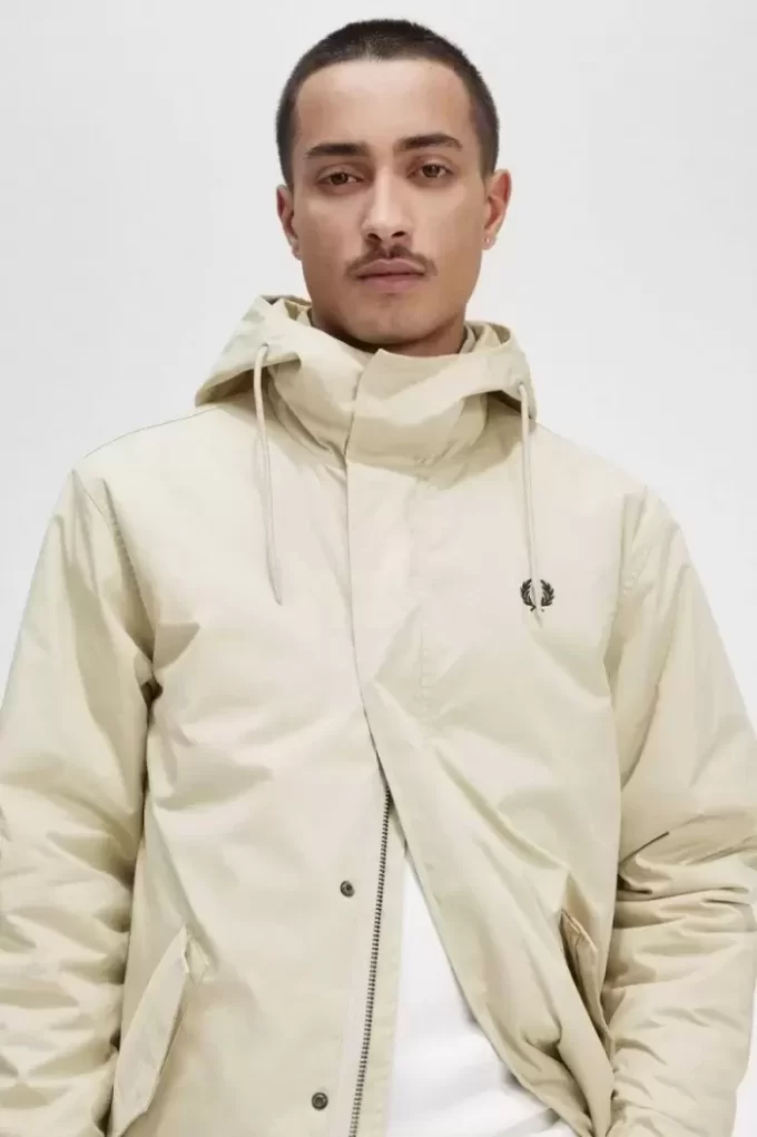 Parka courte rembourrée pour homme