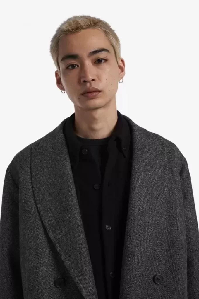 Parka croisée pour homme