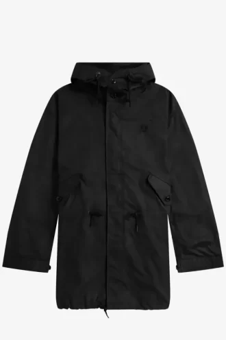Parka en coton ciré pour homme