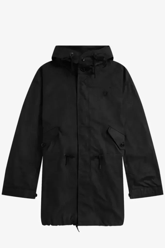 Parka en coton ciré pour homme