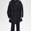 Parka homme à patch imprimé