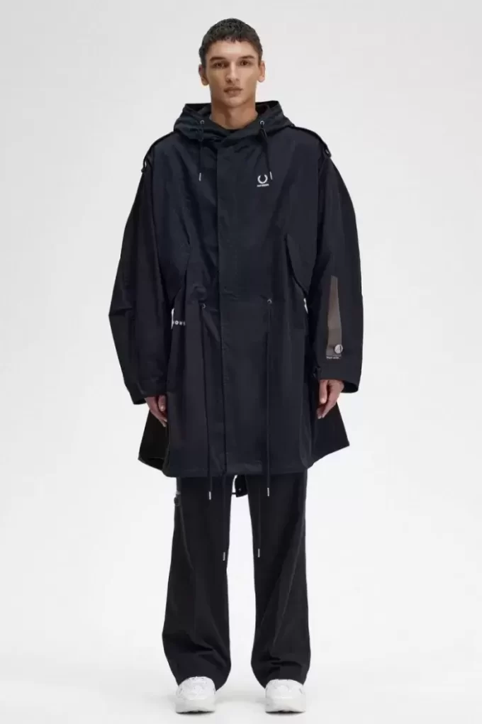 Parka homme à patch imprimé