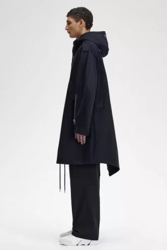 Parka homme à patch imprimé