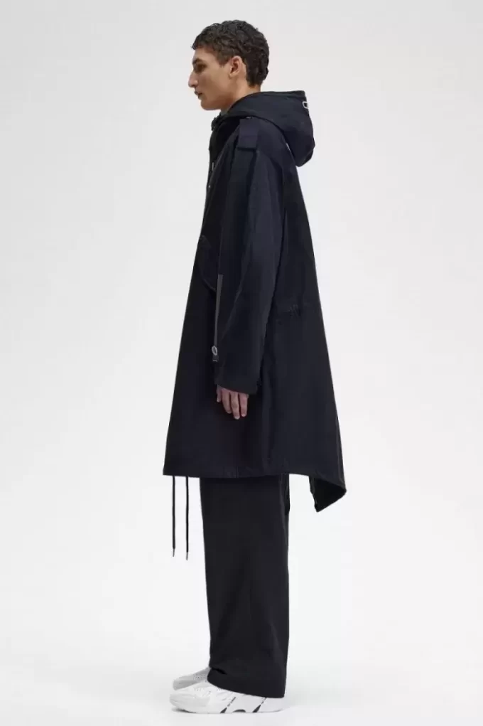 Parka homme à patch imprimé